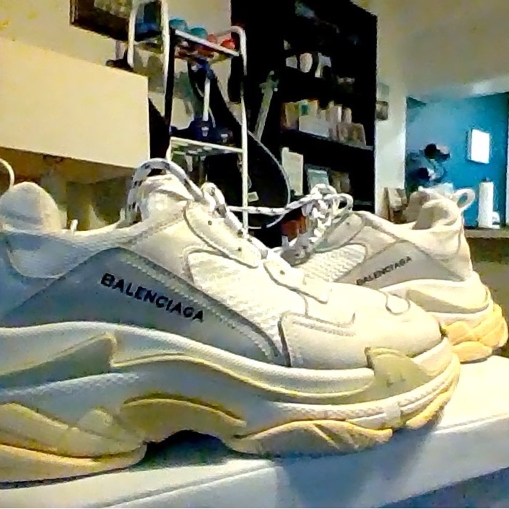 BALENCIAGA TRIPLE S SNEAKERS - WHITE for woman